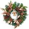 18 Inch Christmas Wreath with Lights, Battery Operated (Bronze) 18"D x 18"W x 4"H